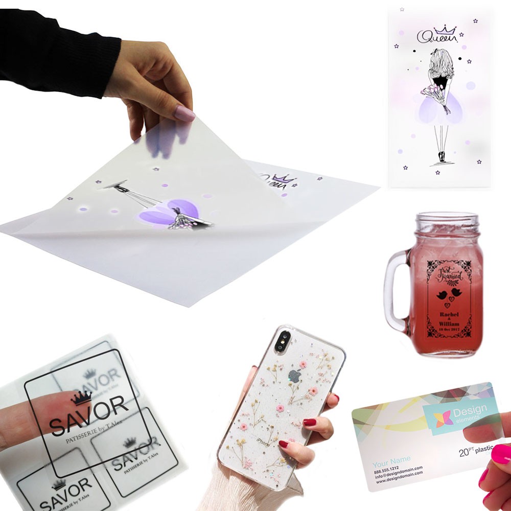 Folie adeziva transparenta printabila inkjet, A4, 20 coli, Procart - imagine 14